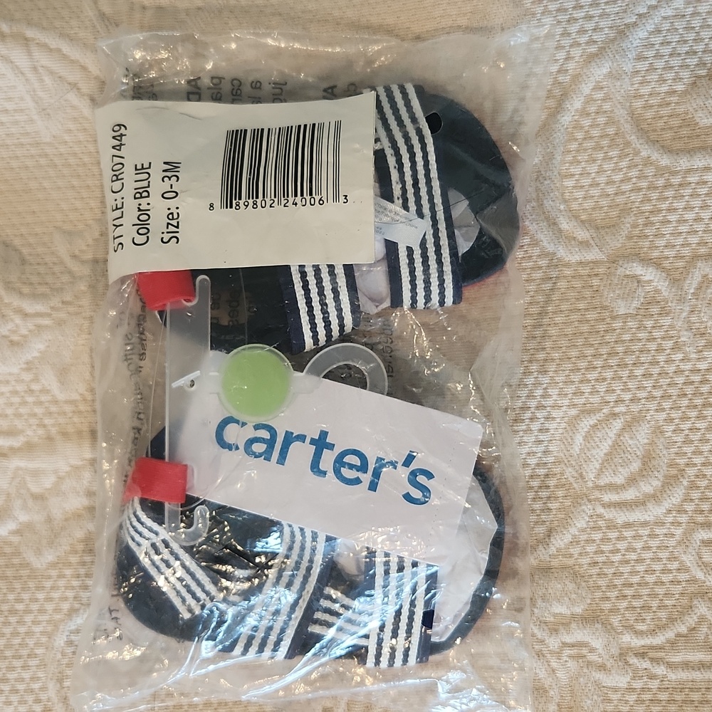 Carter's Baby Strappy Sandals 0-3 mo.
